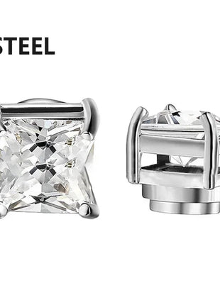 1/3 paia di orecchini magnetici per uomo e donna, magnete CZ nero, orecchino a clip non penetrante, orecchino a magnete rotondo senza piercing platinumshop