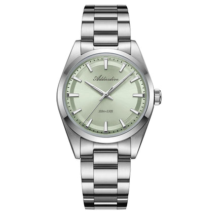 ADDIESDIVE AD2066 Men's Luxury Watch VH31 10Bar Waterproof BGW9 Super Luminous 316L Stainless Steel Reloj Hombre Quartz Watches