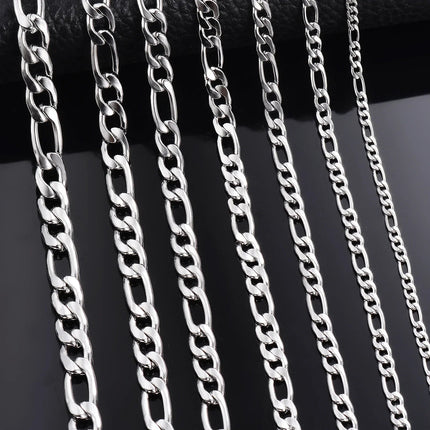 Wholesale 925 Sterling Silver Necklace 2-12mm Width 40-75cm Long Chain Lobster Clasp Men and Women Engagement Jewelry PlatiNum