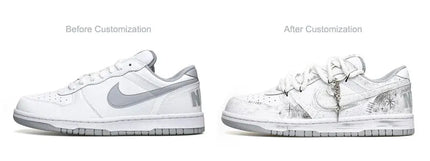 Sneakers Personalizzate Nike Dunk, Uniche con Decorazioni Dipinte a Mano in Stile Cinese, Resistenti all'Usura, Scarpe da Skate per Uomo platinumshop