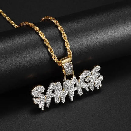 Hip Hop Ice Out Dollar Money Bag Necklace Shiny Cubic Zirconia Wallet Pendant for Men Women Hip Hop Rock Rap Cool Jewelry PlatiNum