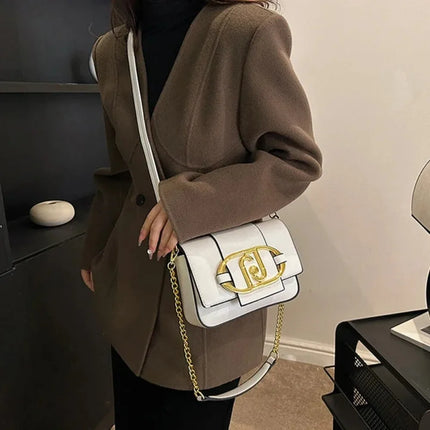 Borsa a tracolla da donna 2026 di nuova moda con catena, stile retrò, grande capacità, versatile, da portare sotto il braccio o a tracolla, piccola borsa quadrata