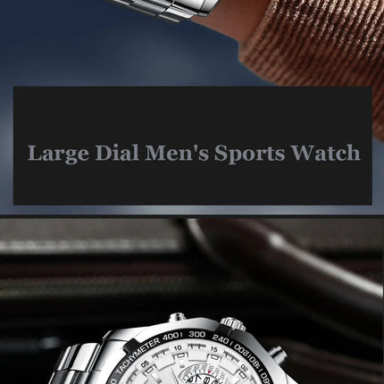 2024 Top Brand di Lusso Orologio di Moda Casual Militare Al Quarzo Sport Orologio Da Polso In Acciaio Pieno Impermeabile Orologio da Uomo Relogio Masculino platinumshop