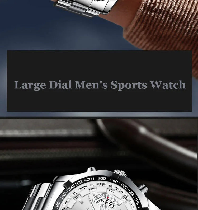 2024 Top Brand di Lusso Orologio di Moda Casual Militare Al Quarzo Sport Orologio Da Polso In Acciaio Pieno Impermeabile Orologio da Uomo Relogio Masculino platinumshop