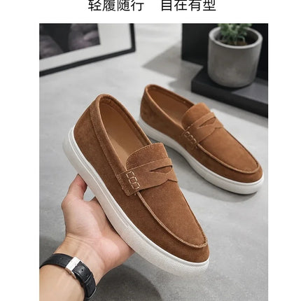 Mocassini classici da uomo, scarpe casual traspiranti senza lacci, scarpe da uomo di design, comode scarpe da guida antiscivolo, mocassini da uomo