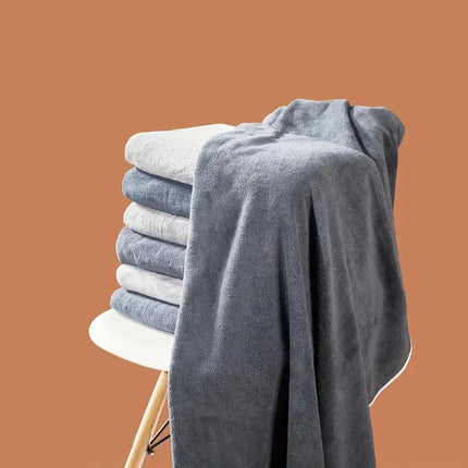 3 pezzi grandi asciugamani da bagno set grigio adulto corallo velluto bagno assorbente morbido asciugatura rapida bianco asciugamano da bagno 70X140 telo mare nero