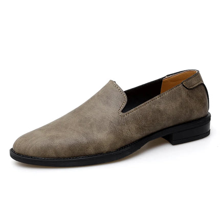 Big Size 47 48 mocassini da uomo Slip On scarpe Casual in pelle estate punta a punta larghezza stretta stile coreano Slip-On in morbida pelle
