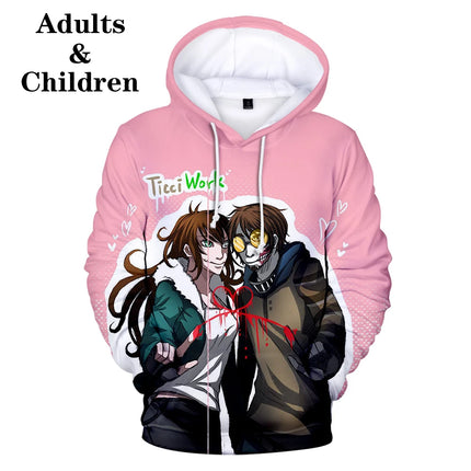 Luxury Novelty Cute Creepypasta Ticcitoby 3D print Hoodies Sweatshirts Men/Women Sweatshirt Casual Long Sleeve Pullovers