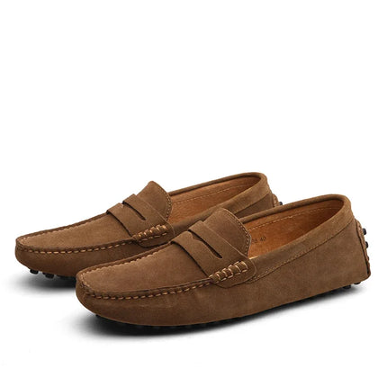 Scarpe casual da uomo Scarpe da uomo di moda Mocassini da uomo in vera pelle scamosciata fatti a mano Mocassini Slip On Scarpe basse da uomo Scarpe da guida maschili