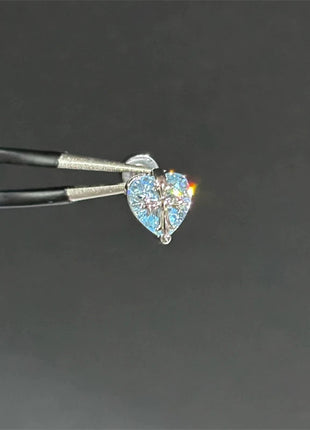 New Fashion Love Wings Cross Acciaio inossidabile Osso dell'orecchio Chiodo Zircone lucido Orecchino con filo alla moda per le donne Accessorio per piercing al corpo platinumshop