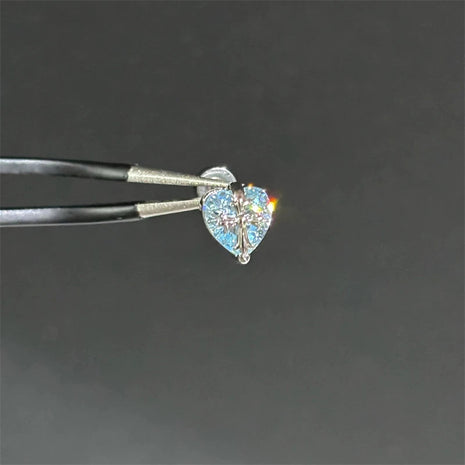 New Fashion Love Wings Cross Acciaio inossidabile Osso dell'orecchio Chiodo Zircone lucido Orecchino con filo alla moda per le donne Accessorio per piercing al corpo platinumshop
