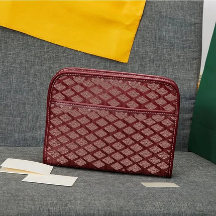 Borsa a tracolla unisex in vera pelle, borsa multifunzione da portare sotto il braccio, borsa portadocumenti portatile per viaggi d'affari