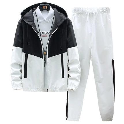 M-6XL-New-Men's-Sportswear-Set-from-Japan-South-Korea-Autumn-Casual-Wear-Men's-Hooded-Jacket-Leg-Tied-Pants-Trendy-Casual-Suit