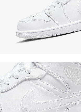 Scarpe da ginnastica casual resistenti all'usura Nike Air Jordan 1 originali da uomo 554724-136 platinumshop