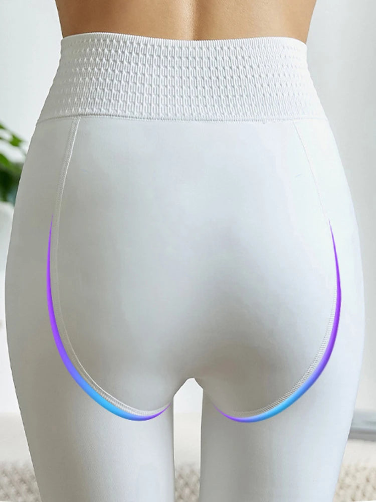 Women Winter Leggings White High Waist Tight Warm Legging Workout Thick Thermal Pantyhose Sexy Elasticity Fleece Stocking Female PlatiNum