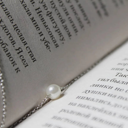 e-Manco Stainless Steel Choker imitated  Pearl Necklaces for Women Gold Color Layered Chain Necklace Jewelry PlatiNum
