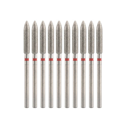 10Pcs Diamond Milling Cutter For Manicure Electric Nail Drill Bits Accessory Pedicure Machine Nail File Gel Remover Tool uñas Accesorios Y Herramientas