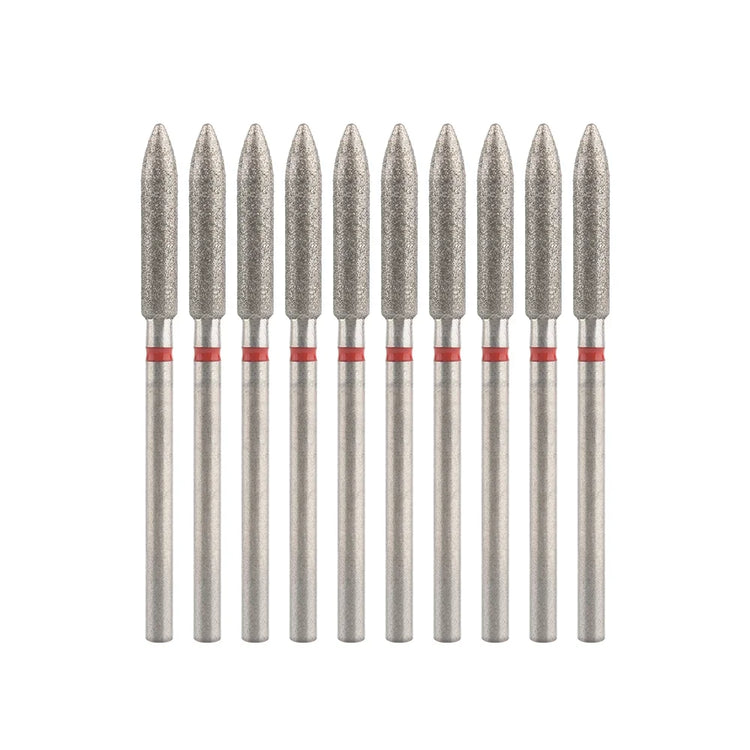10Pcs Diamond Milling Cutter For Manicure Electric Nail Drill Bits Accessory Pedicure Machine Nail File Gel Remover Tool uñas Accesorios Y Herramientas