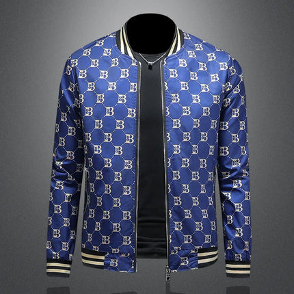 Luxury Letter Printed Baseball Jacket Men Autumn Winter Bomber Jacket Men Casual Business Windbreaker Coat Men Clothing 2025