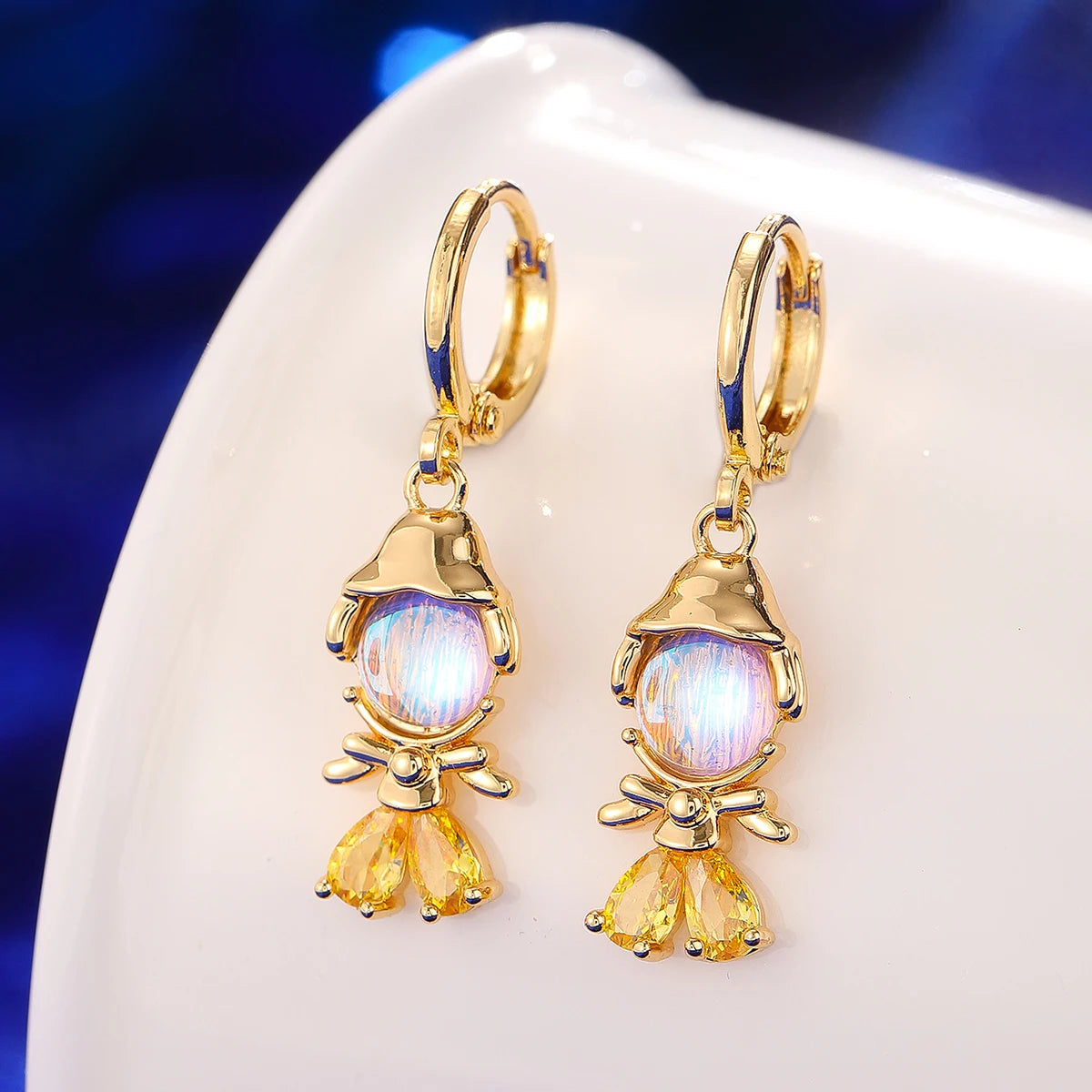 Collana alla moda con zirconi colorati, fiaba, piccola principessa, catena universale placcata in oro, catena clavicola, temperamento dolce