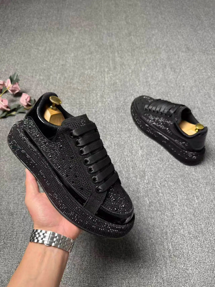 2026 spring and autumn new trendy brand low-top hot diamond board shoes men's lace-up versatile sports dad shoes