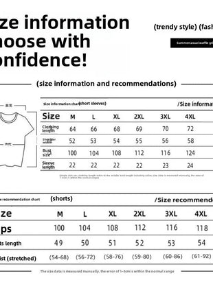 Set di abbigliamento sportivo a maniche corte in seta di ghiaccio estiva casual con waffle transfrontaliero T-shirt da uomo Set di abbigliamento da uomo abbinato platinumshop