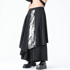 Trendy Korean Style Pants, Men's Casual Design, Streetwear Fashion, Oversized Wide Leg Men's Two-Piece Effect Trousers