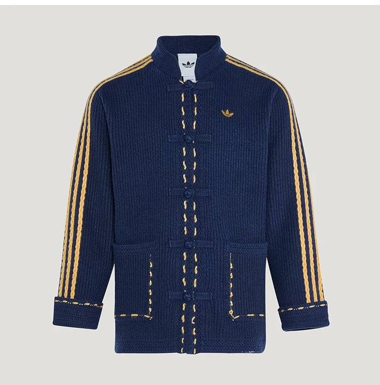 Adidas genuine clover men's and women's knitted loose jacket KR5064