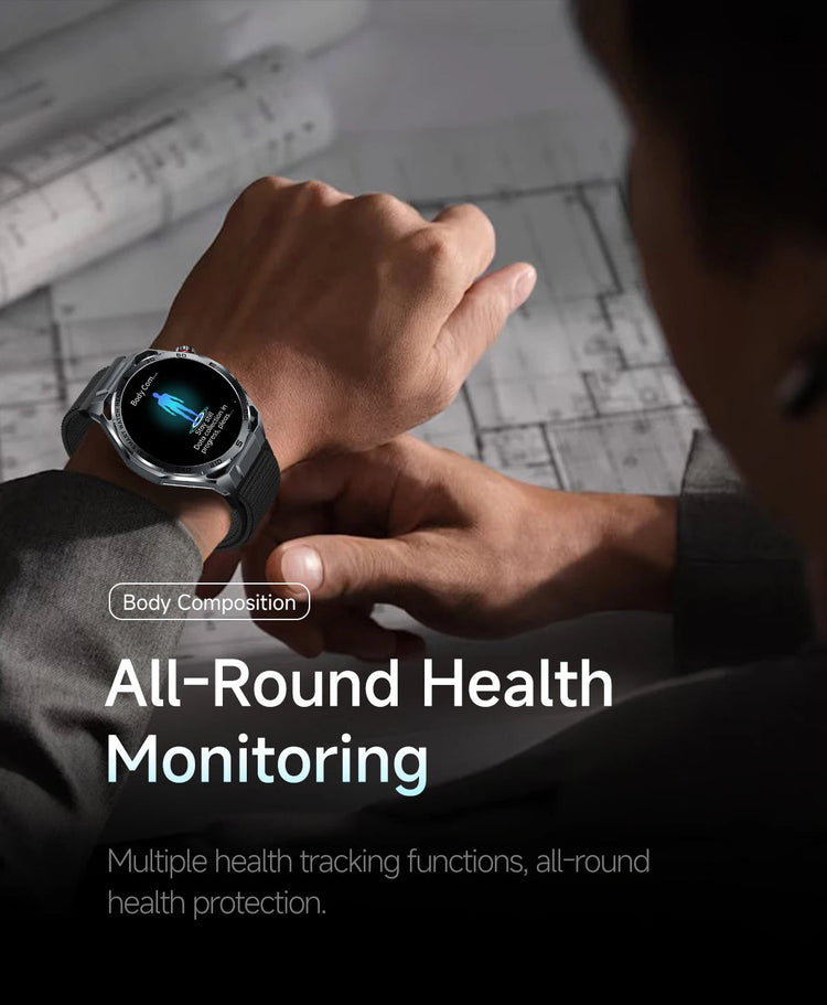 Nuovo Smartwatch 2026 con Analisi del Grasso Corporeo ECG+PPG, Acido Urico, Pressione Sanguigna, Ossigeno nel Sangue, Chiamate Bluetooth, Orologio Sportivo Intelligente per Uomini e Donne platinumshop