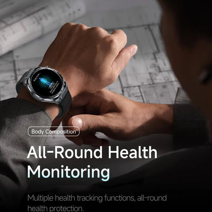 Nuovo Smartwatch 2026 con Analisi AI del Grasso Corporeo, ECG+PPG, Acido Urico, Pressione Sanguigna, Ossigeno nel Sangue, Chiamate, Schermo AMOLED per Uomini e Donne platinumshop