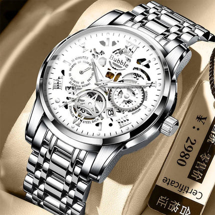 Orologio UTHAI da uomo Orologio da polso al quarzo versatile di lusso leggero e di fascia alta alla moda Orologio da uomo vuoto romano impermeabile platinumshop