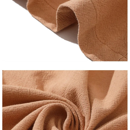 2025 Autunno Uomo Baggy Bello Fresco Trench Stile Cinese Mantello Camicie Moda Casual Lino Irregolare Mens Mantello Lungo Giacche a vento