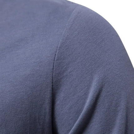 100% Cotton Long Sleeve T Shirt For Men Solid Spring Casual Mens T-shirts High Quality Male Tops Classic Clothes Men's T-shirts PlatiNum