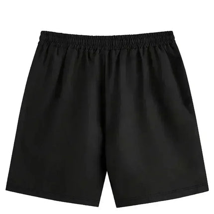 Pantaloncini da uomo casual classici a tinta unita di media lunghezza, semplici pantaloncini sportivi casual di tendenza