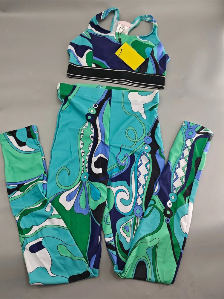 Nuovo Set Yoga da Donna 2026 con Fascia Marrone e Logo Firmato, Completo Sportivo da Donna di Marca Designer, Abbigliamento da Spiaggia platinumshop