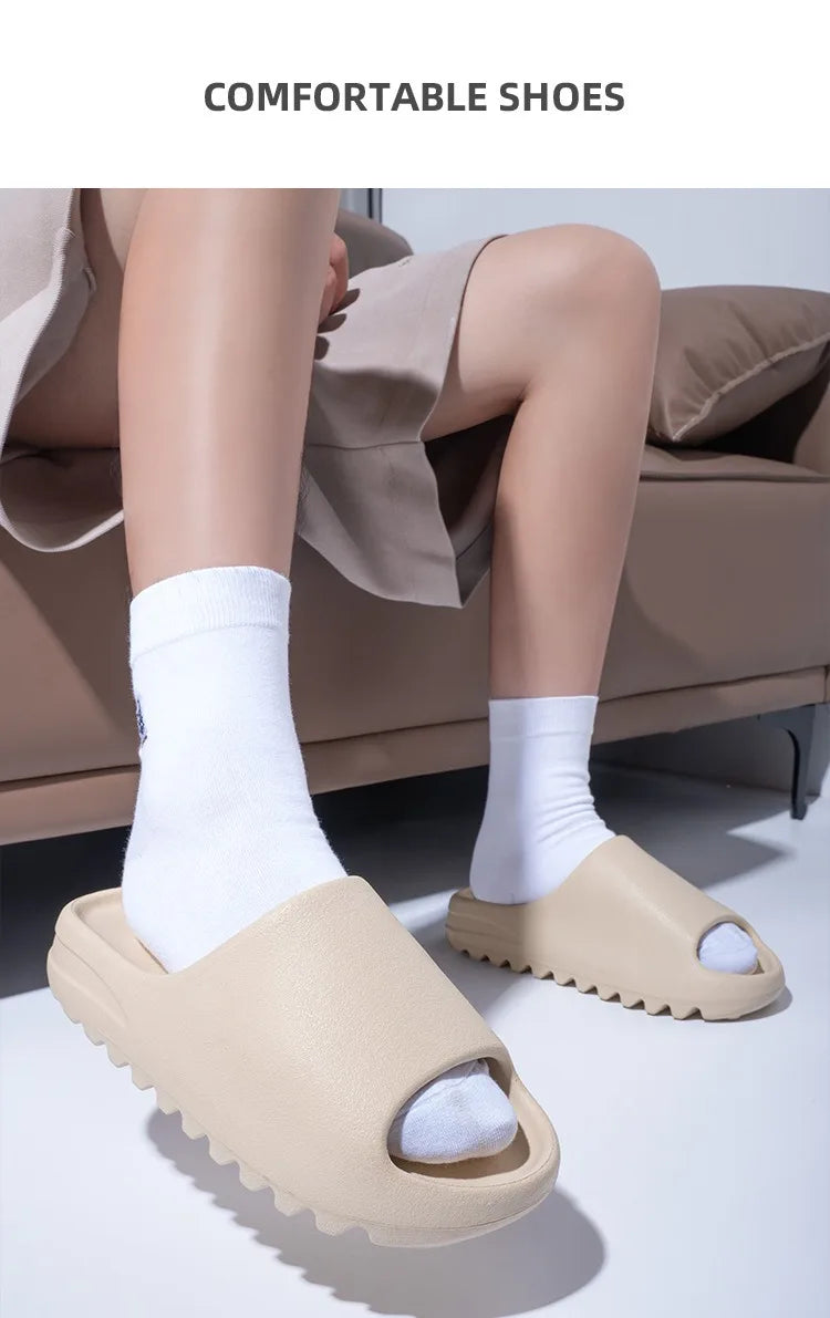 Women Men Slippers Fashion EVA Slides 2025 Summers Outdoor Beach Sandals Women Casual Shoes Man Flip-flops Men's Sandal