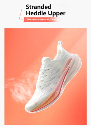 Xtep 2000KM 2.0 Running Shoes Women  Summer Shock Absorption Professional TPU Sneakers 876218110044 (suggest half size down) PlatiNum