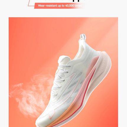 Xtep 2000KM 2.0 Running Shoes Women  Summer Shock Absorption Professional TPU Sneakers 876218110044 (suggest half size down) PlatiNum