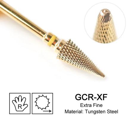 Carbide Large Cone Nail Drill Bits Electric Milling Cutter For Gel Polish Removal Grinding DIY Home Salon Manicure Pedicure Nail Art Accessories Supplies