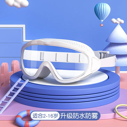 Kids Swim Goggles Caps Boys Girls Professional Diving Goggles Waterproof Anti-Fog Big Box