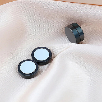 1/16 paia di orecchini a bottone magnetici da uomo in acciaio inossidabile con croce Non penetrante orecchini a cerchio Unisex CZ Magnet Clip on Earring platinumshop