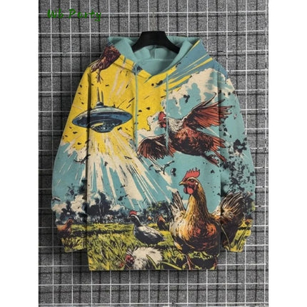 Cartoon Cat Dinosaur 3D Print Hoodies Men Women Fashion Oversized Vintage Hoodie Sweatshirt Coat Mens Clothing Unisex Sweatshirt
