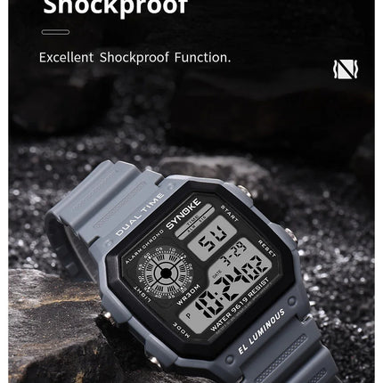 SYNOKE Military Digital Watches Men Sports cronografo luminoso impermeabile maschile orologi da polso elettronici Relogio Masculino platinumshop