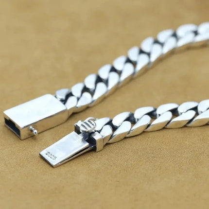 100% S925 Collana in argento sterling Bracciale Punk S925 Gioielli in argento Non sbiadisce mai Carry certificato Uomo Donna Gioielli Regali platinumshop