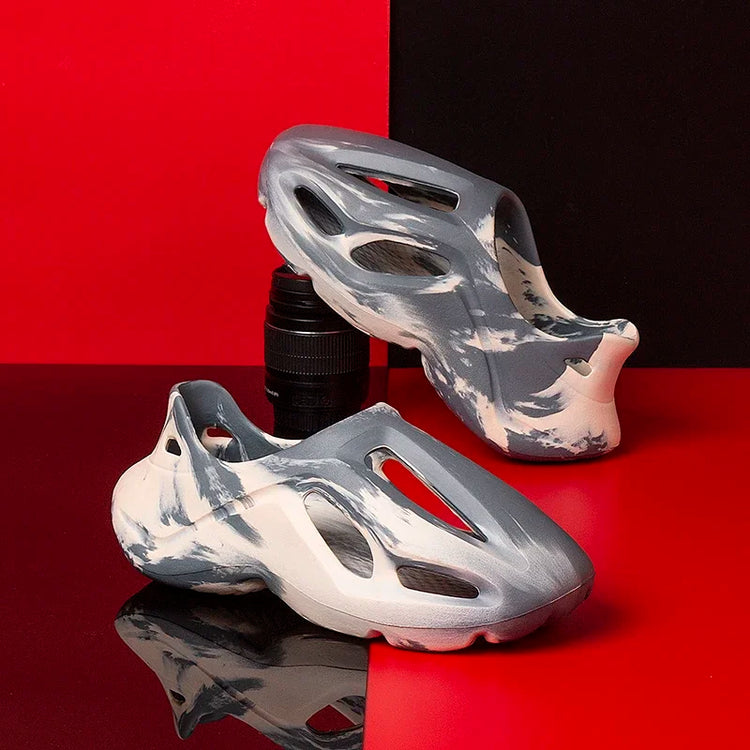 Pantofole con piattaforma mimetica unisex Materiale morbido EVA Tecnologia di stampaggio ad iniezione Scarpe casual da spiaggia per uomo donna