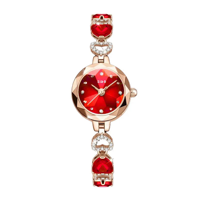 UTHAI L92 Orologio da donna di marca, orologio al quarzo da donna impermeabile con diamanti intarsiati in cristallo, di lusso, alla moda e di alta qualità. platinumshop