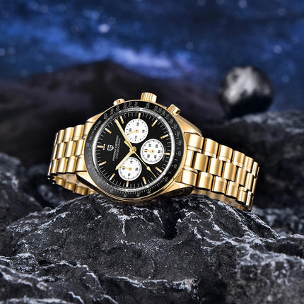 Nuovo Orologio da Uomo PAGANI DESIGN Golden Moon 2026, Orologio al Quarzo di Lusso, Cronografo Sportivo, Vetro Zaffiro AR, Impermeabile, Regalo platinumshop