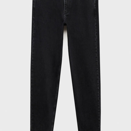 Jeans Strappati Stile Retrò Americano Y2k per Donne, Pantaloni in Denim con Due Aperture, Casual Goth Streetwear a Gamba Larga e Vita Alta