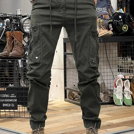 2025 New Men's Cargo Pants Tactical Military Work Pants Outdoor Jogger Casual Trousers Straight Leg Spring Autumn Utility Pants