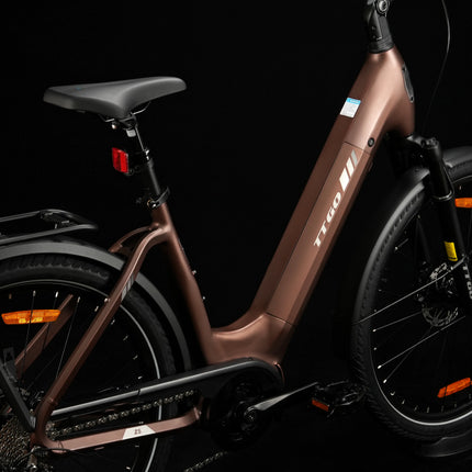 Bicicletta Elettrica 36V 18Ah 250W TTGO Z5 con Motore Bafang Mid-Drive, Ruote da 27.5'', E-Bike da Città, Autonomia 110-130KM, Certificata CE EN15194